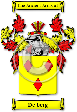 De berg Family Crest Download (jpg) Legacy Series - 150 DPI